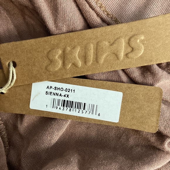 SKIMS Knit Sleep Shorts in Sienna Size 4XL New with Tags - Picture 6 of 8